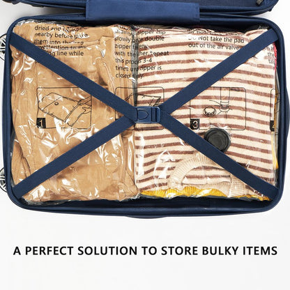 Vacuum Storage Bags with Electric Pump, Compression Packing Bags for Travel Luggage, Space Saver for Clothing Clothes Bedding Blankets Pillows, 28 Combo