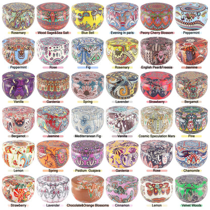 CLTNIKET Scented Candle Gifts Set 36 Pack Soy Wax Travel Tin Jar Candles for Home 2.5 OZ Scented Candles for Mom for Christmas, Birthday, Thanksgiving, Mother's Day.