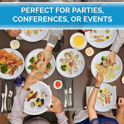 Perfectware- 6" Uncoated Paper Plates for Daily Use/Crafts/Events and Much More -Pack of 100ct