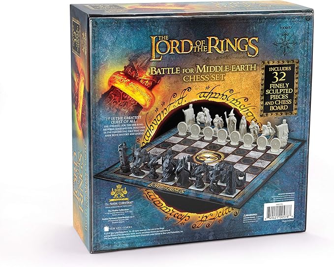 The Noble Collection The Lord of The Rings Chess Set: Battle for Middle-Earth