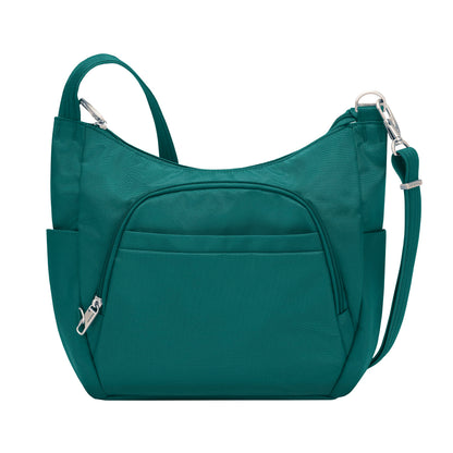 Travelon Anti-theft Classic Crossbody Bucket Bag, Spruce, One Size, Travelon Anti-theft Classic Crossbody Bucket Bag