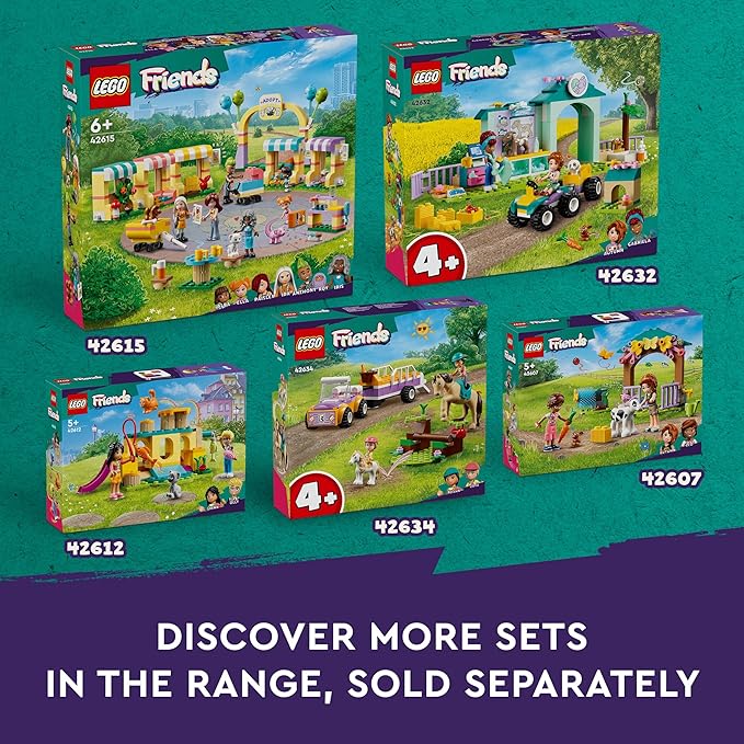Lego Friends The Sanctuary of The Farm Animals Building Toy with Tractor Mill 3 Mini Dolls and 5 Animals Toys for Girls and Children from 6 Years and Older Gift Ideas 42617