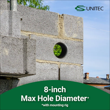 CS Unitec | ETN 162/3 P | 6-3/8" Capacity, 3-Speed Gear, 110 V Wet & Dry Diamond Concrete Core Drill. For Concrete, Brick, Block, and Stone. - Made in Germany