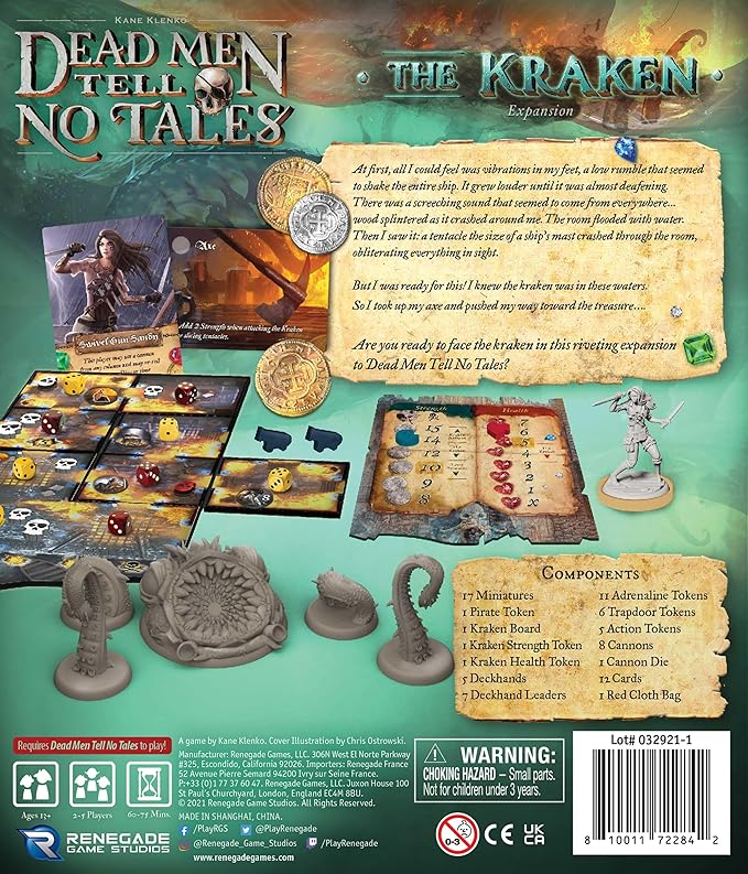 Renegade Games Studios Dead Men Tell No Tales: The Kraken Expansion