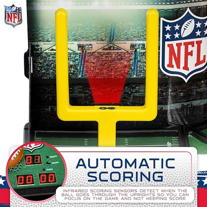 Franklin Sports Mini Football Field Goal Tabletop Game - Flying Field Goal Mini Football for Kids + Adults - Fun Indoor Sports Table Game for All Ages - Tabletop Toy