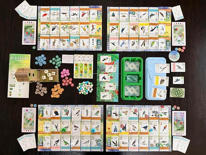 Stonemaier Games: Wingspan Americas Expansion by Elizabeth Hargrave | Add to Wingspan | Includes Small Hummingbird Cards with New Mechanism 111 Unique New Colorful Birds &amp More | 1-5 Players 90