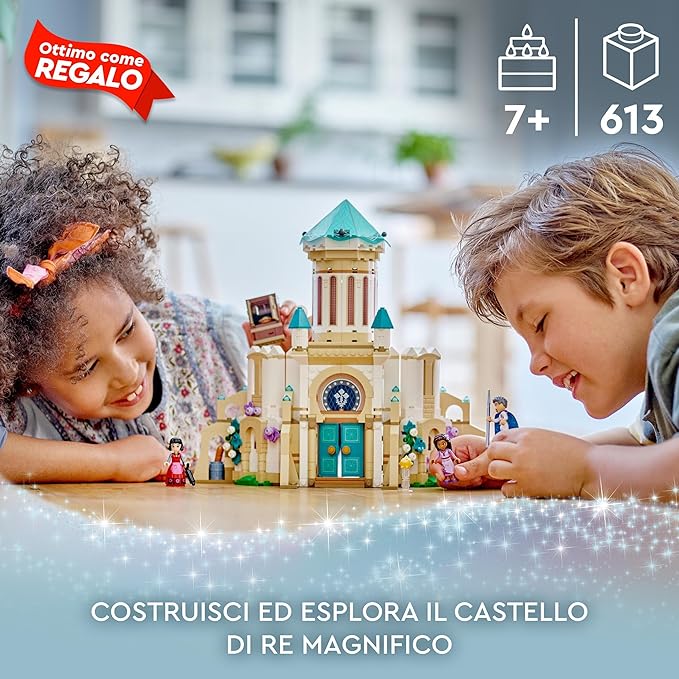 LEGO 43224 Disney Princess König Magnificos Schloss 4 Etagen 4 Charaktere