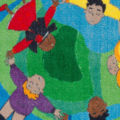 Flagship Carpets Dare to Dream Educational Rug for Children's Classroom Carpet, Home Learning Area Rug, Playroom or Kids Room Mat, 3' x 5', Blue