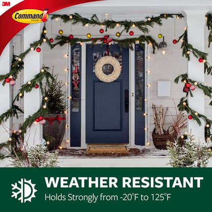 Command Outdoor Small Refill Replacement Strips, 16 Strips, Re-Hang Outdoor Window Hooks