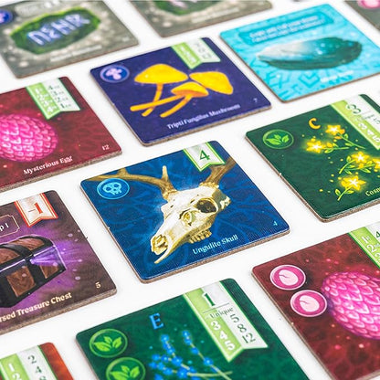 AEG &amp Flatout Games | Nocturne - Set Collection &amp Bidding Board Game | Play as Fox Mystics Find Magical Items &amp Cast Spells | Ages 10+ | 1-4 Players