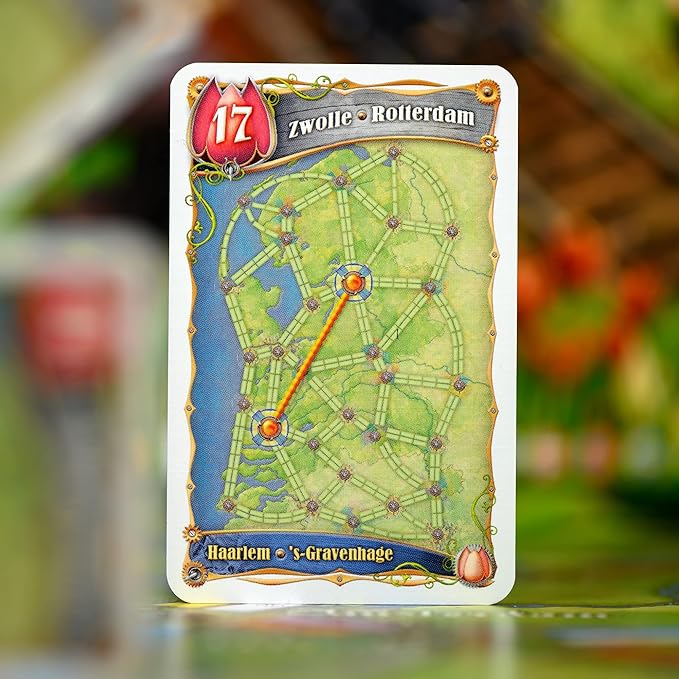 Asmodee Ticket to Ride Nederland Board Game EXPANSION - Train Route-Building Strategy Game Fun Family Game for Kids &amp Adults Ages 8+ 2-5 Players 30-60 Minute Playtime