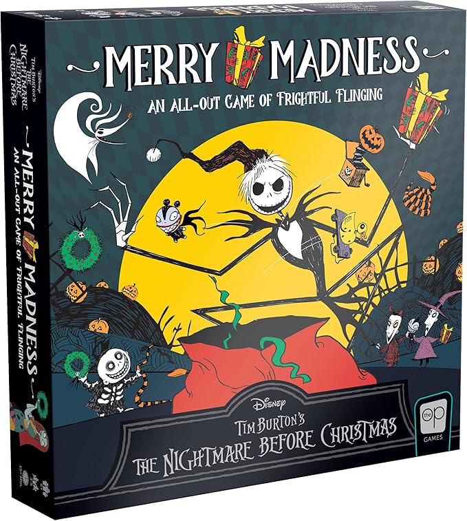 Disney Tim Burton’s The Nightmare Before Christmas Merry Madness | Quick-Rolling Family Dice Game | Great Kids &amp Family Board Game | Officially-Licensed Merchandise