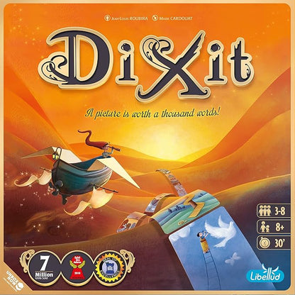 Asmodee Dixit Board Game (2021 Refresh) - The Award-Winning Game of Imagination Creativity and Storytelling Family Fun for Kids &amp Adults Ages 8+ 3-6 Players 30 Minute Playtime