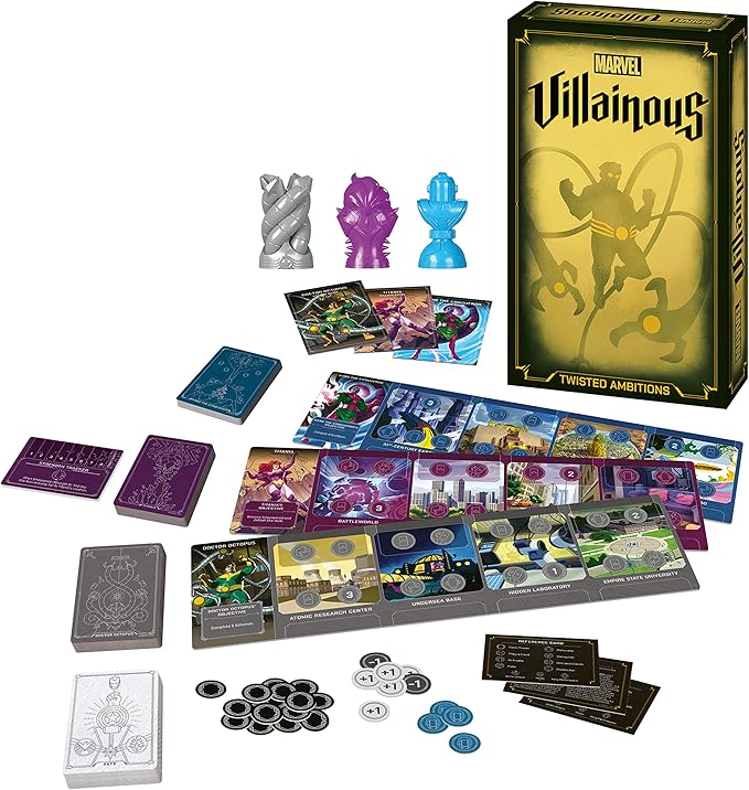Ravensburger Marvel Villainous: Twisted Ambitions - Engaging Strategy Board Game | Perfect for Marvel Fans &amp Families | Compatibility with Other Marvel Villainous Games | High Replay Value