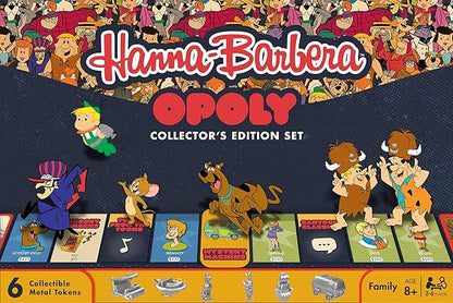 Hanna-Barbera Opoly - Game for All Ages by Masterpieces - Board Games for Families - Opoly Style Cartoon Strategy Board Game