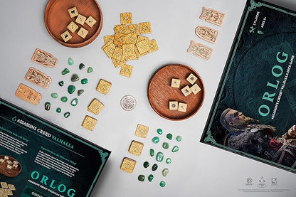 Orlog - Board Game for 2 Players - Assassin's Creed Valhalla Dice Game - French/English