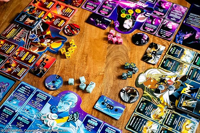 Marvel X-Men Dice Throne Box 1 4 Hero Box Featuring Wolverine Iceman Psylocke &amp Storm Competitive Dice Board Game Stand-Alone &amp Cross Compatible with All Dice Throne Heroes Officially Li