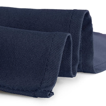 Gee Di Moda Rectangle Tablecloth - 90 x 132 Inch Navy Blue Table Cloth for 6 Foot Tables with Floor-Length Drop - Heavy Duty Washable Fabric for Holiday Party, Dinner, Weddings & Baby Shower