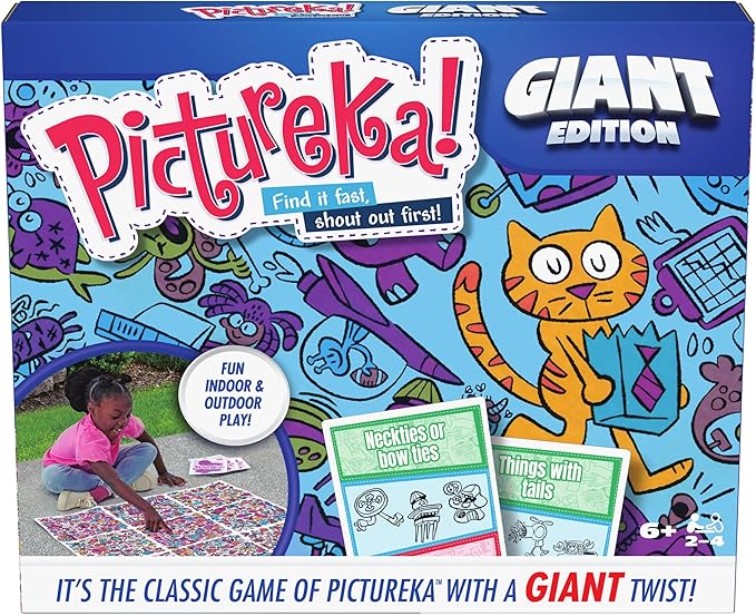 Spin Master Games Pictureka. Giant Edition Family Game for Indoor &amp Outdoor Fun with Big Oversized Board for Family and Kids 2-4 Players Ages 6 &amp Up