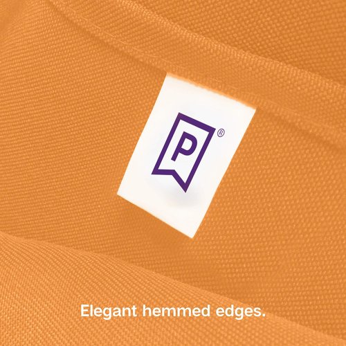 Gee Di Moda Rectangle Tablecloth - 70 x 120 Inch Orange Table Cloth for 6 or 8 Foot Rectangle Tables - Heavy Duty Washable Fabric - for Holiday Party, Dinner, Weddings, Baby Shower & Events