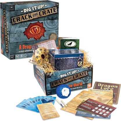 MindWare Dig It Up! Crack The Crate Board Game for 1 or More Players – Bring The Thrill of Escape Rooms Home – for Adults &amp Kids 8 &amp Up