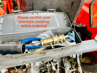 The Original Hydraulic Quick Coupling Pressure Decompression Relief Release Tool 1/2" Ag/Pioneer/Poppet Size fits models of Kubota, John Deere, Other Compact Tractors