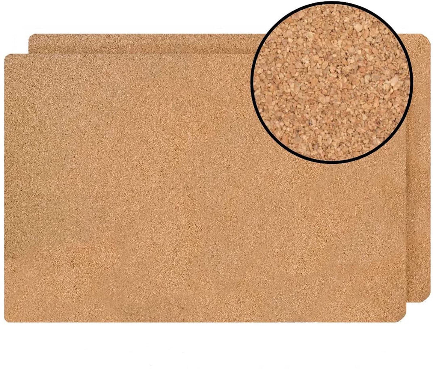Dainty Home Navy Marble Rectangle Cork Placemats - Heat Resistant, Non-Slip, Easy Clean for Elegant Dining - 12"x18" Set of 8 - Perfect for Stylish, Modern Homes