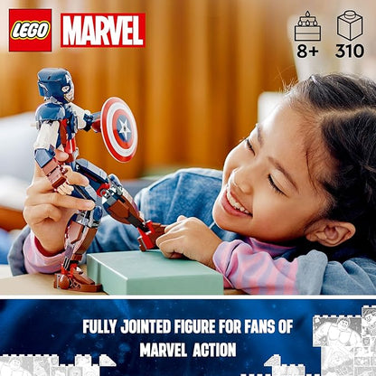 Captain America Construction Figure