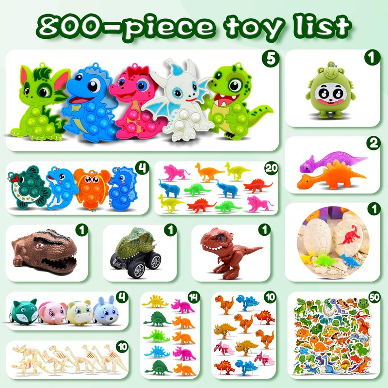 800Pcs Party Favors for Kids,Valentine's Day Gifts, Treasure Box Toys for Classroom,Fidget Toys Bulk Pack,Prize Box for Classroom Rewards