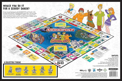 USAOPOLY Monopoly Scooby-Doo! Board Game | Official Merchandise Based on the Popular Cartoon | Classic Monopoly Game Featuring Characters