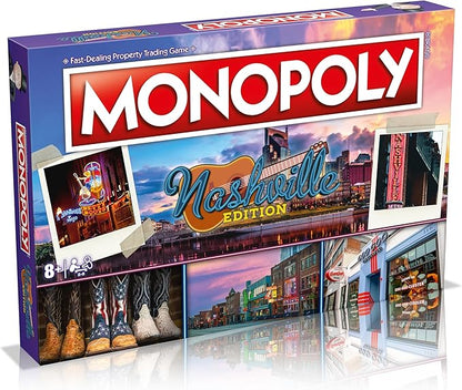 Monopoly Board Game Nashville Edition: 2-6 Players Family Board Games for Kids and Adults Board Games for Kids 8 and up for Kids and Adults Ideal for Game Night