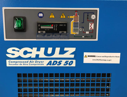 SCHULZ REFRIGERATED AIR DRYER FOR AIR COMPRESSOR, COMPRESSED AIR SYSTEMS, 50 CFM, GOOD FOR 10HP & 15HP COMPRESSORS (STAND ALONE DRYER)