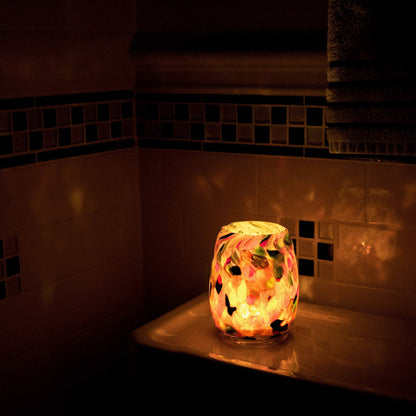 Totally Blown Glassworks Votive Candle Holder, Handmade Blown Glass, Accent Vase, Centerpiece, Home Decor, Artist Dehanna Jones, Seattle, WA. (Yellow MM Brick Road)