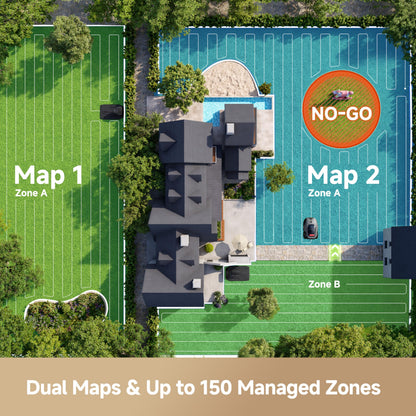 MOVA LiDAX Ultra 2000 Robot Lawn Mower with 4G for 0.5 Acre, No Wire No RTK+360° 3D LiDAR+AI Vision Auto Mapping, Zero-Edge Cutting, Cut Height 1.2"-3.9", 45% Slope, 150 Mowing Zones, Anti-Theft