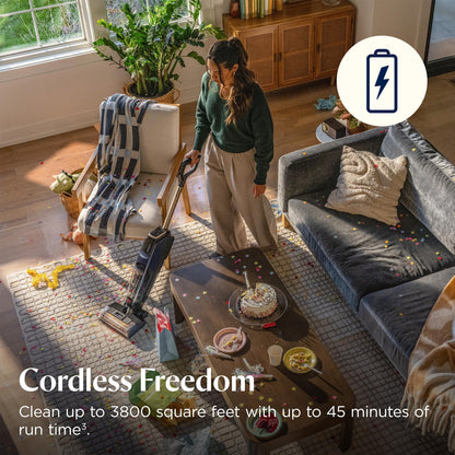 BISSELL CrossWave HydroScrub Plus Cordless Wet Dry Vacuum Mop, Floor Cleaner with Edge Cleaning & Headlights, 45-Minute Runtime, Multi-Surface, Hard Floor Sanitize, & Clean Out Formula Included, 4275E