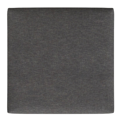 SIMPLIHOME Rebecca 36 inch Wide Contemporary Square Mid Century Coffee Table Storage Ottoman with Lift Up Lid in Slate Grey Polyester Linen, Assembled, For the Living Room, Entryway and Family Room