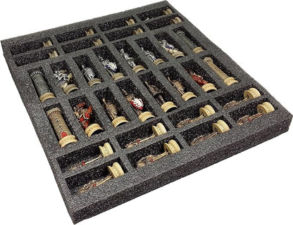 32 Piece Themed Set of Chess Men Pieces - NO Board (Armored Knights)