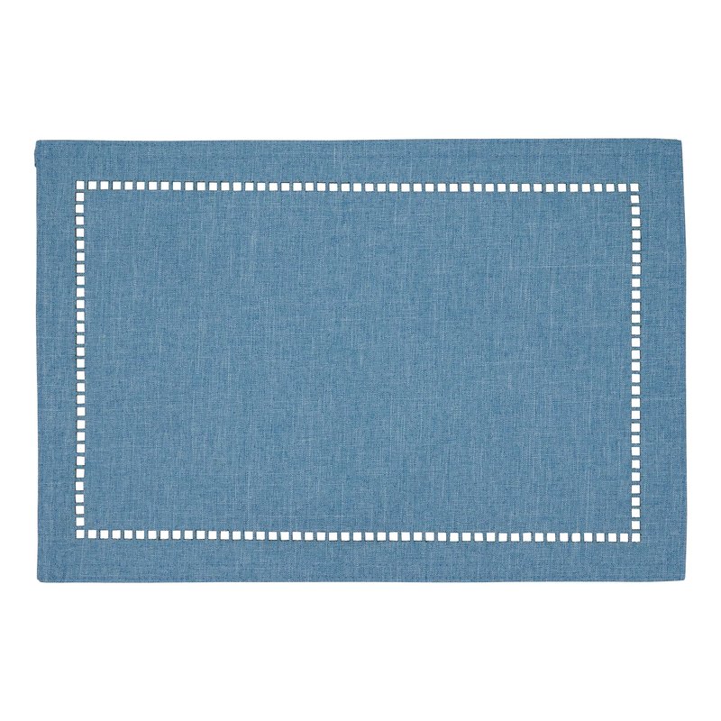 Laser-Cut Hemstitch Placemats (Set of 4)