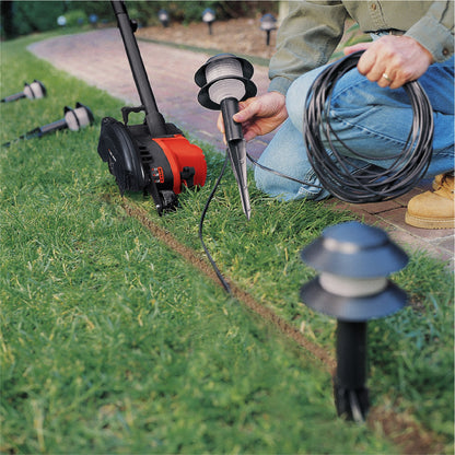 BLACK+DECKER Lawn Edger Trencher 2 in 1, 12 Amp 7.5 in. Electric Edger Lawn Tool for Landscaping and Trench Digger, 3 Height Settings, Corded (LE760FF)