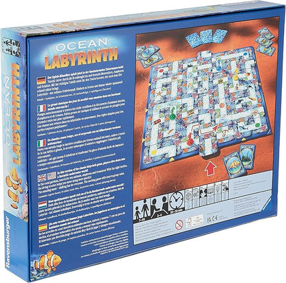 Ravensburger Ocean Labyrinth - Engaging Family Board Game for Kids &amp Adults - Quick Learning Curve - High Replayability - Perfect for Ages 7 and Up - Brilliant Mind Teaser
