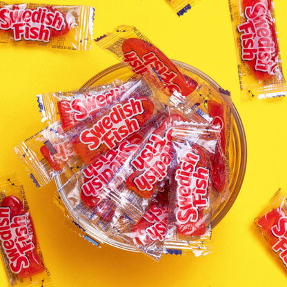 SWEDISH FISH Individually Wrapped Soft & Chewy Candy, Bulk Candy, School Snacks, 240 Count Box