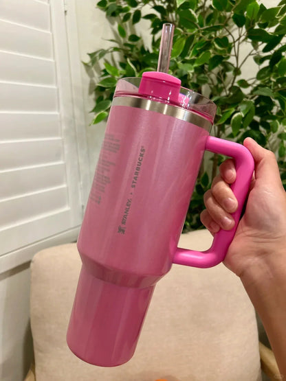 KT PINK Stanley Quencher H2.0 Tumbler – 40 oz Travel Cup