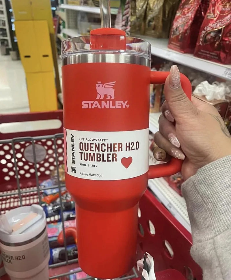 Black Stanley Quencher H2.0 Tumbler – 40 oz Travel Cup