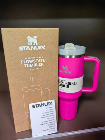 KT PINK Stanley Quencher H2.0 Tumbler – 40 oz Travel Cup